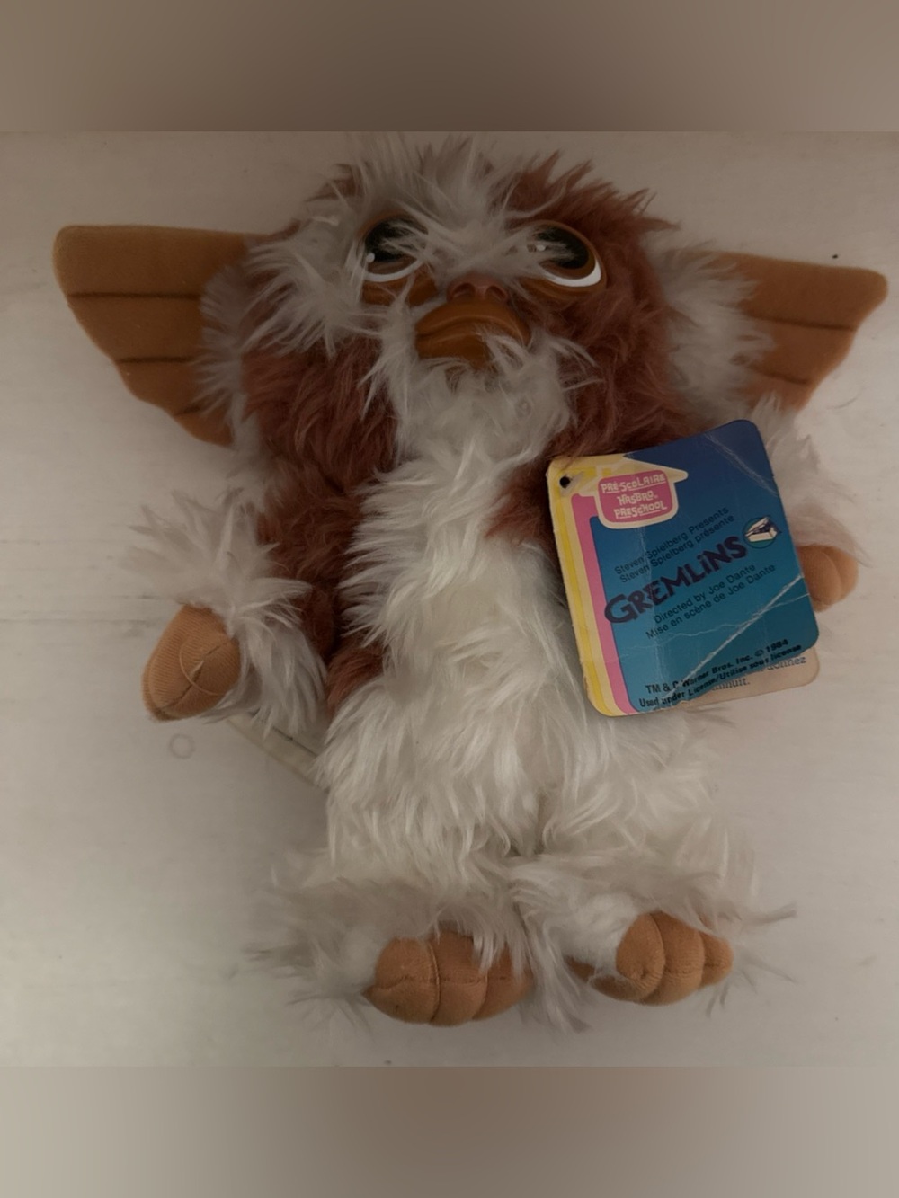 Vintage 1984 Hasbro Softies Gizmo Gremlins Squeaks Stuffed Animal Plush Toy
